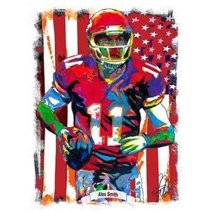 Alex Smith Kansas City Chiefs Football Sports Poster Print Wall Art 18x24